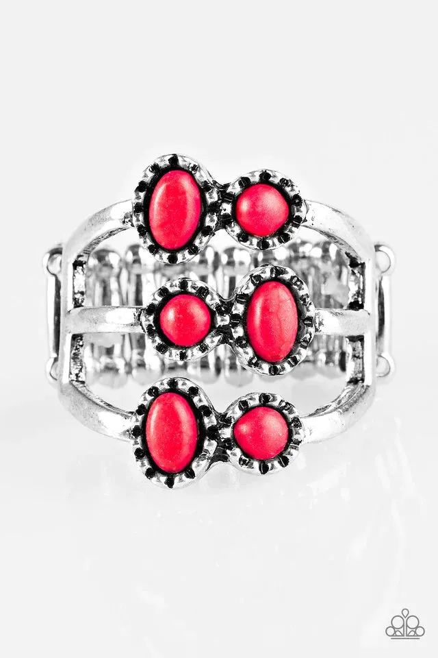Paparazzi Ring ~ Sticks and STONEHENGE - Red