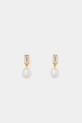 Pearl and Crystal Maura Earrings