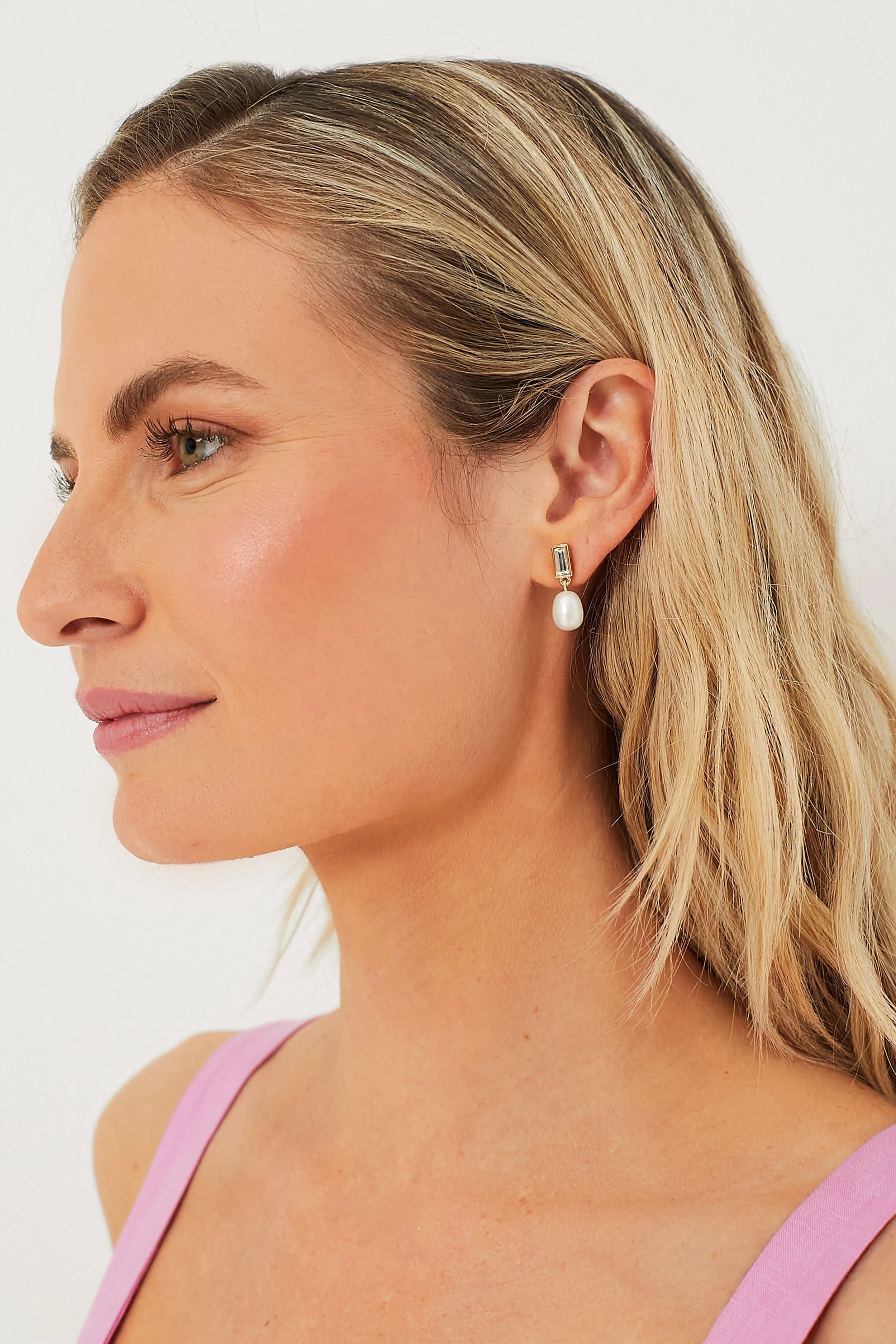 Pearl and Crystal Maura Earrings