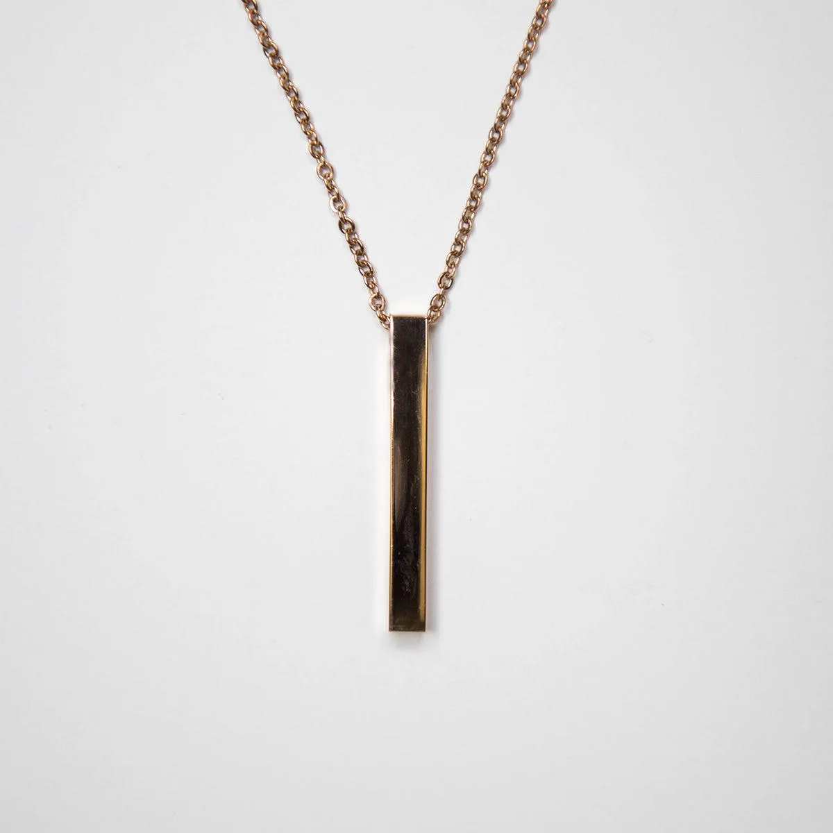 Personalized Vertical Bar Necklaces