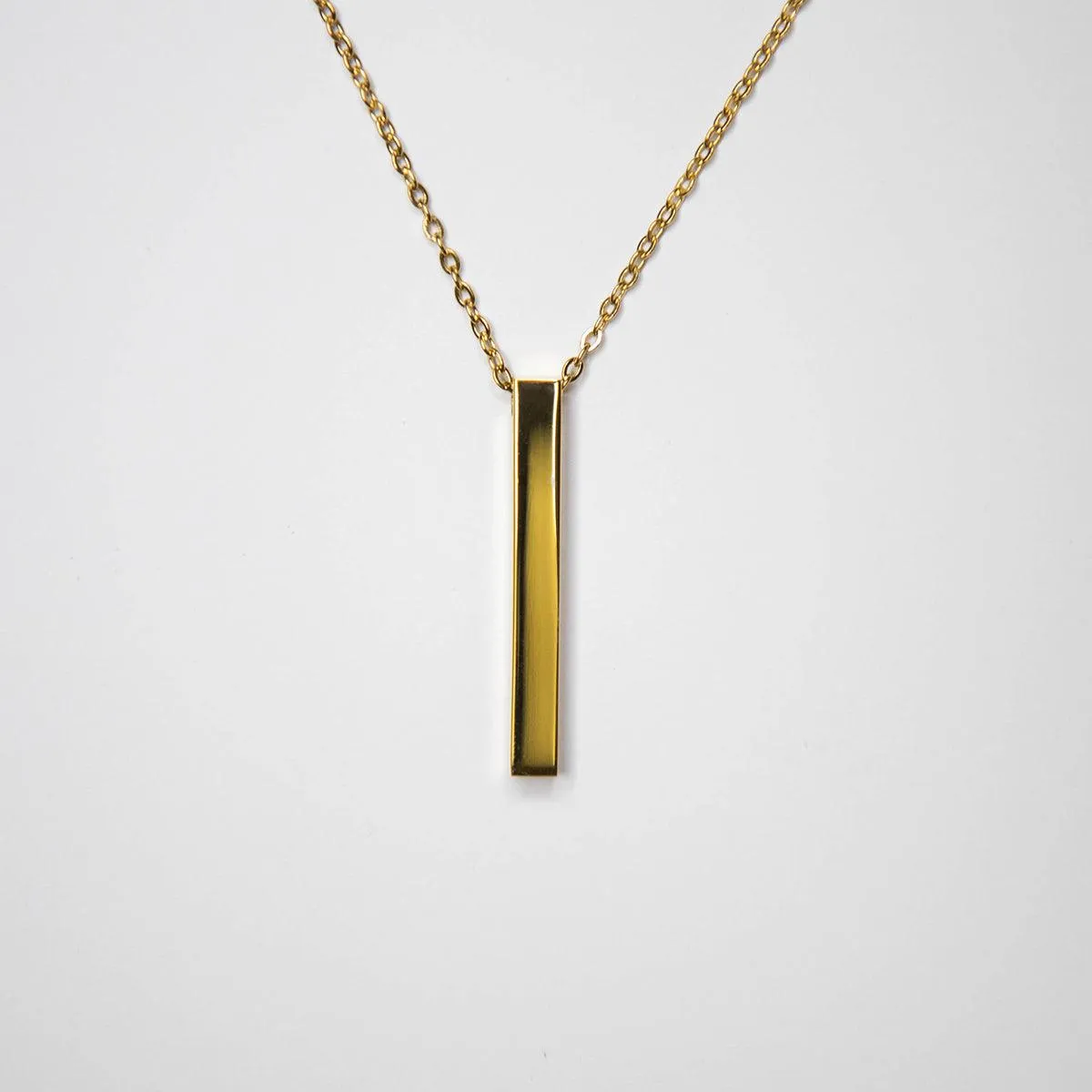 Personalized Vertical Bar Necklaces