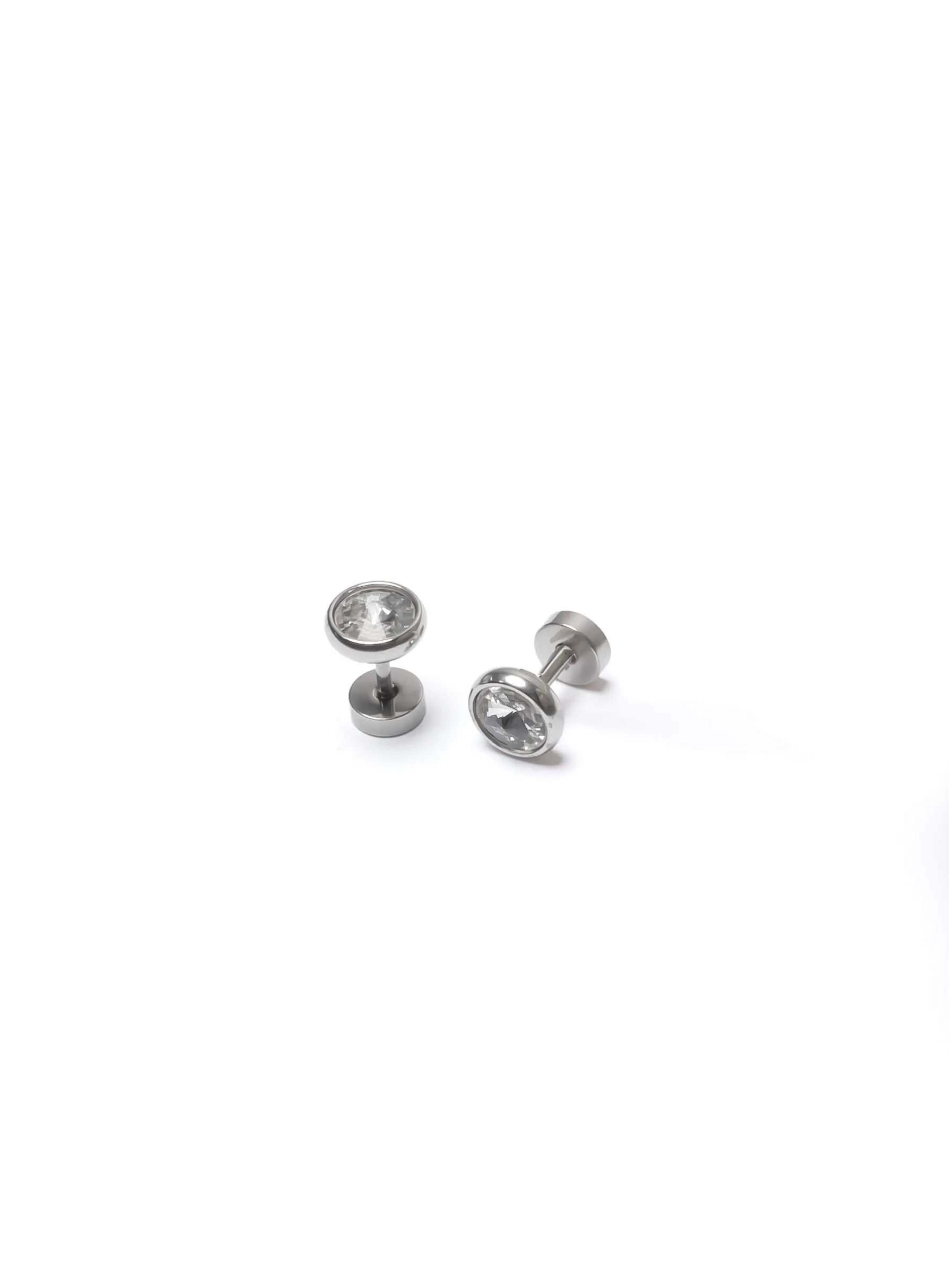 Round Zirconia Stud earrings