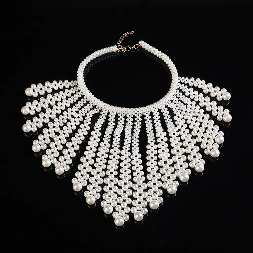 Shoulder Chain Collar Long Shawl Necklace