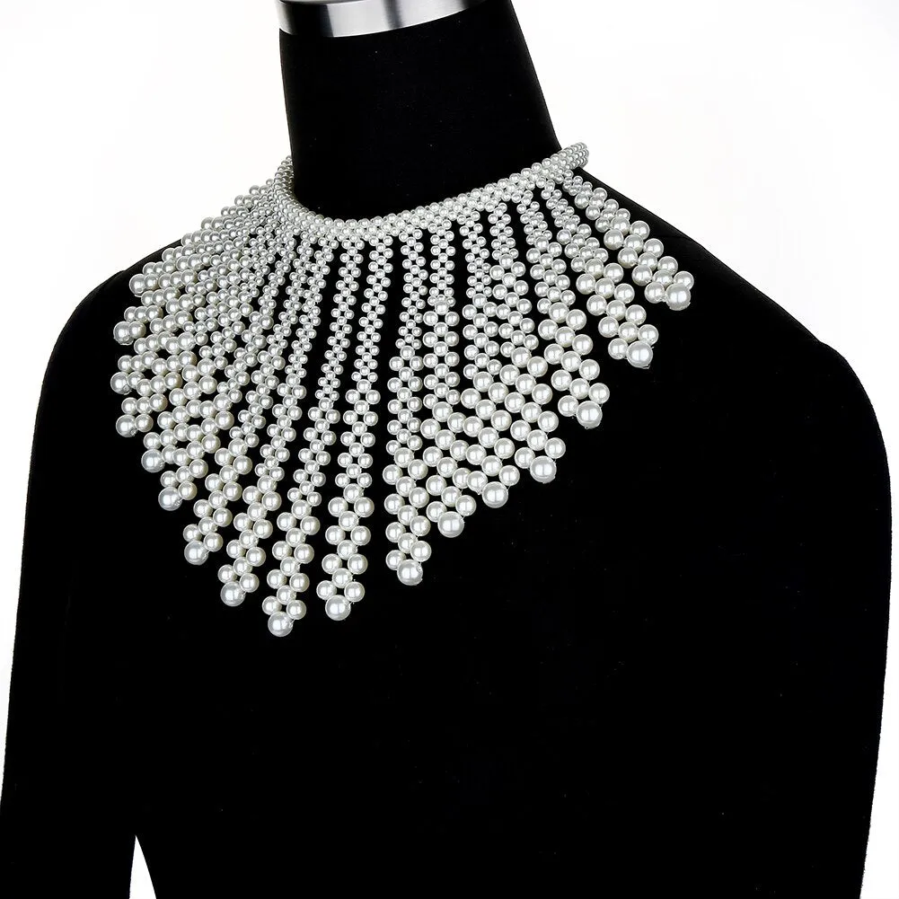 Shoulder Chain Collar Long Shawl Necklace