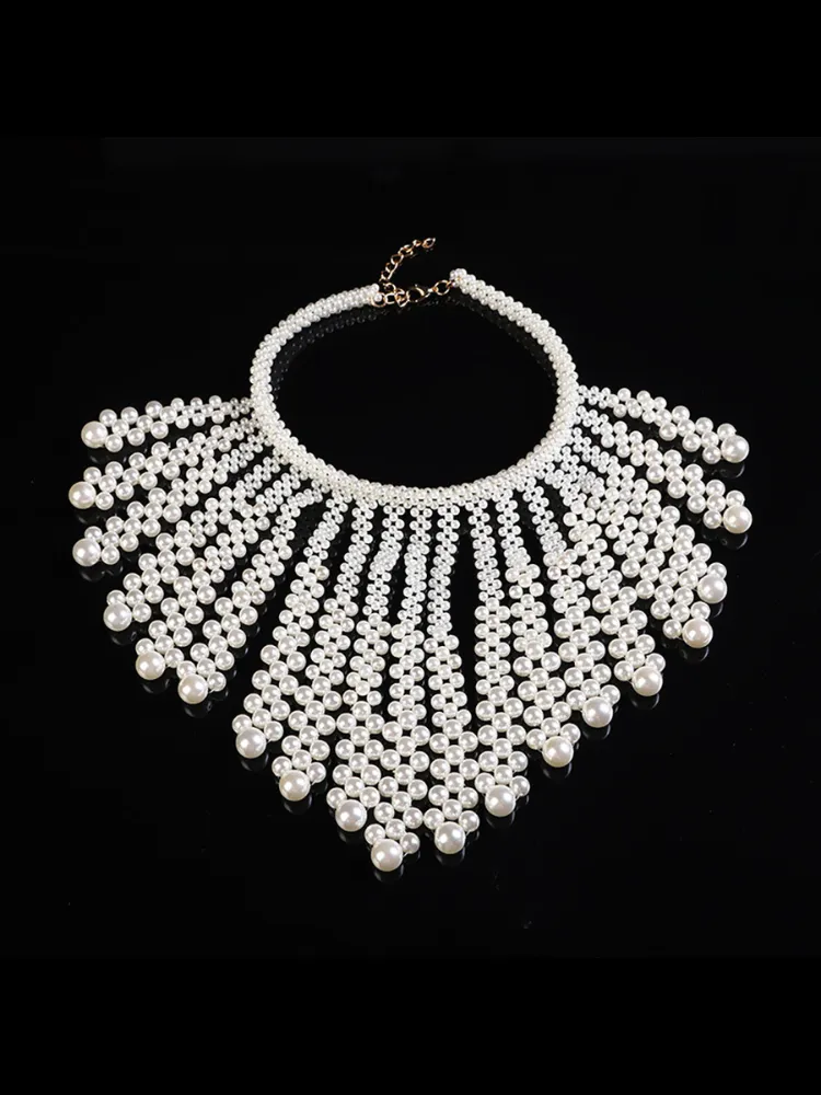 Shoulder Chain Collar Long Shawl Necklace