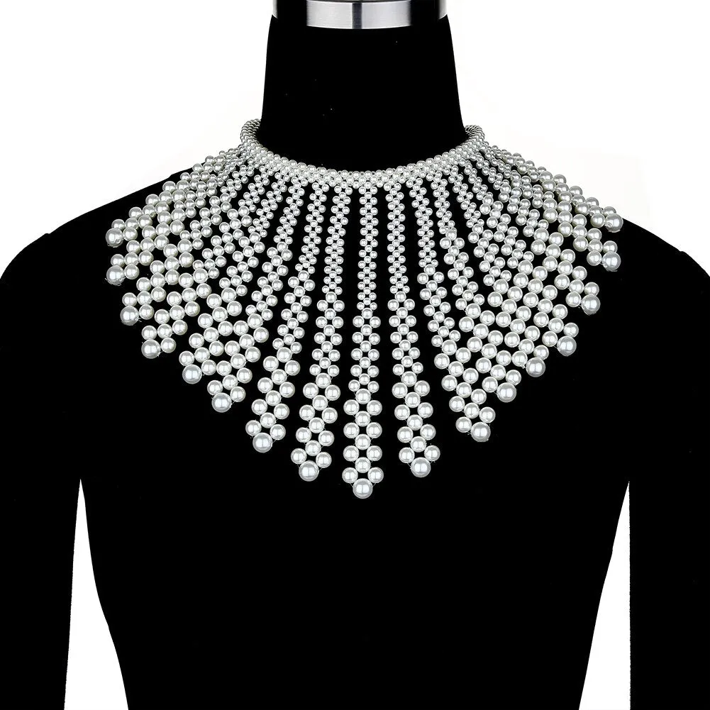 Shoulder Chain Collar Long Shawl Necklace