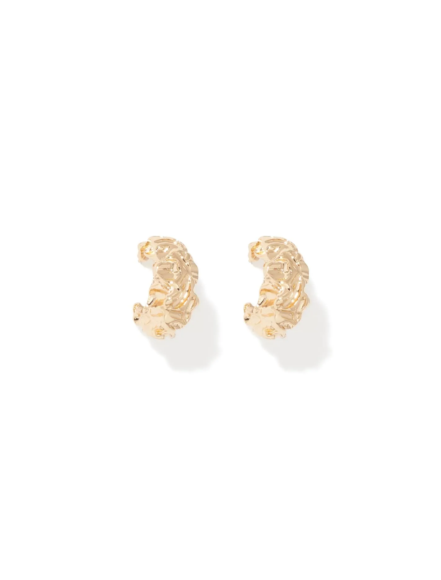 Signature Mia Molten Hoop Earrings
