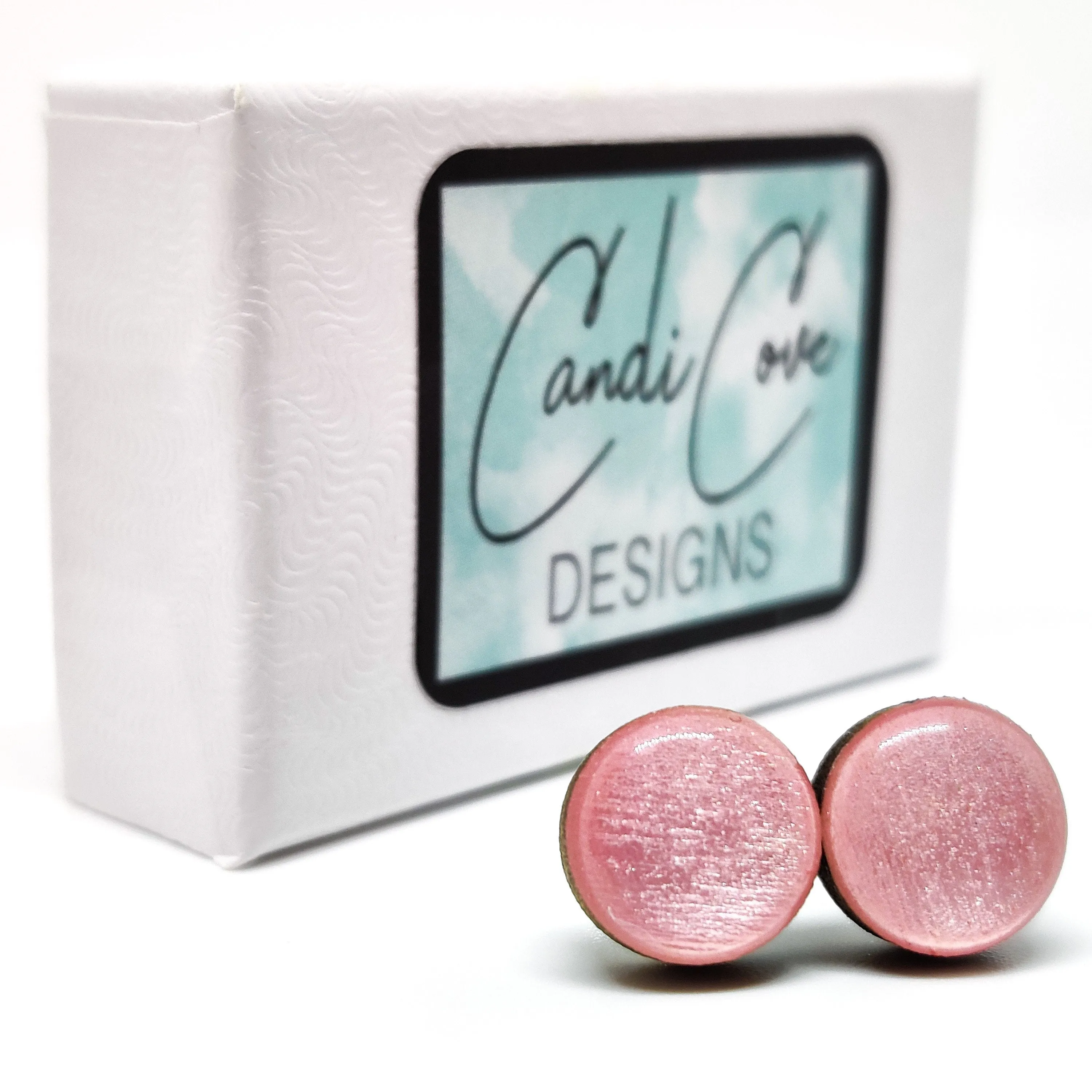Silver Elephant Stud Earrings by Candi Cove Designs