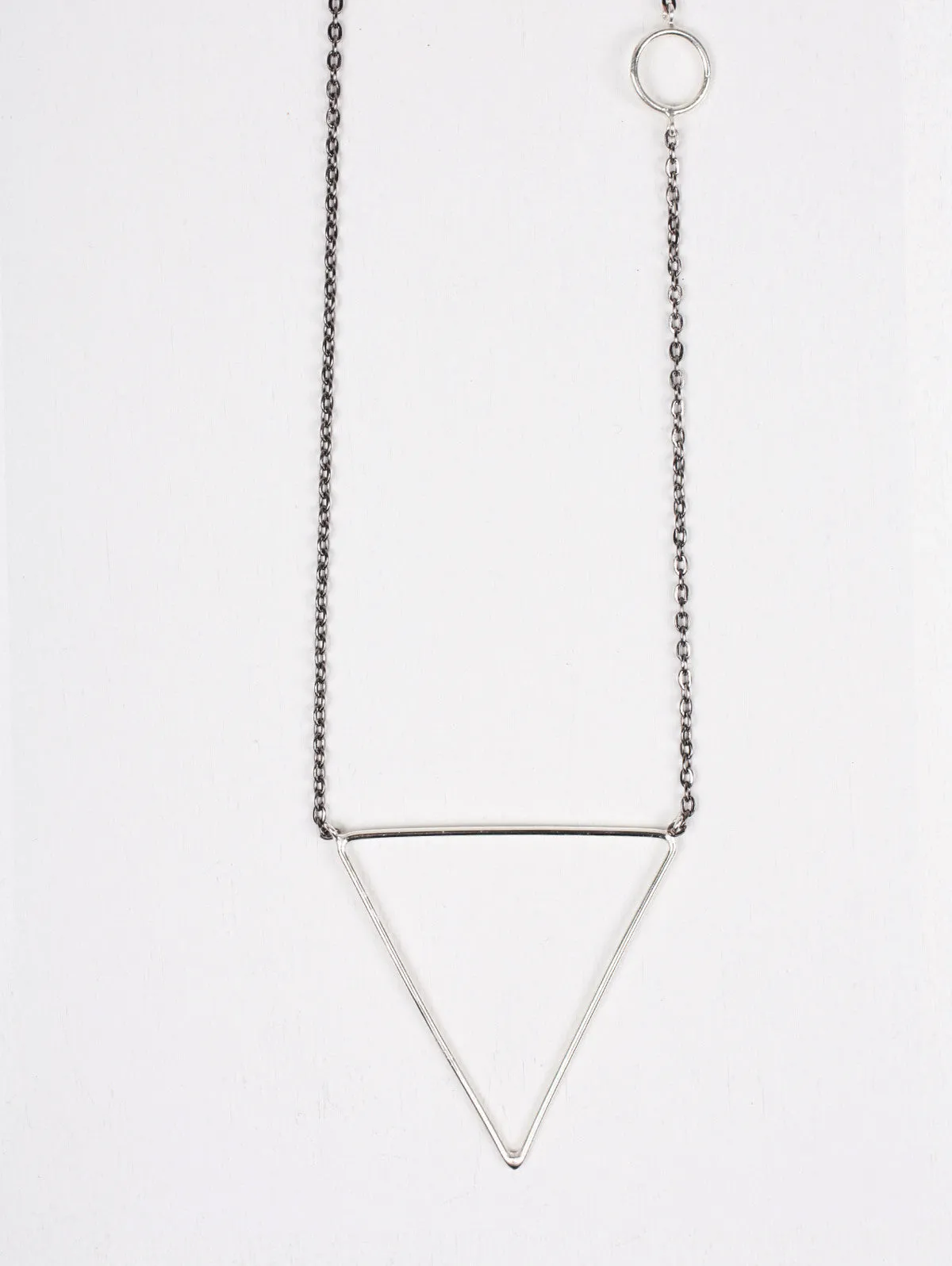 Silver Pyramid Necklaces