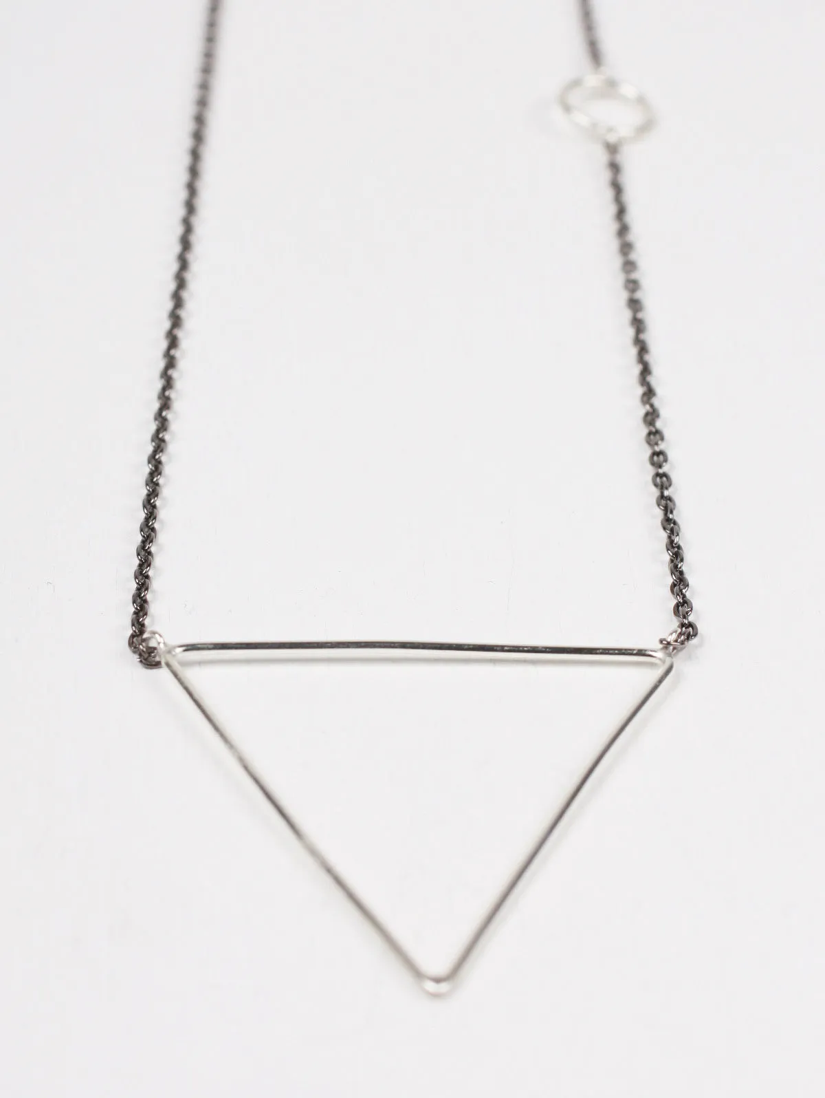 Silver Pyramid Necklaces