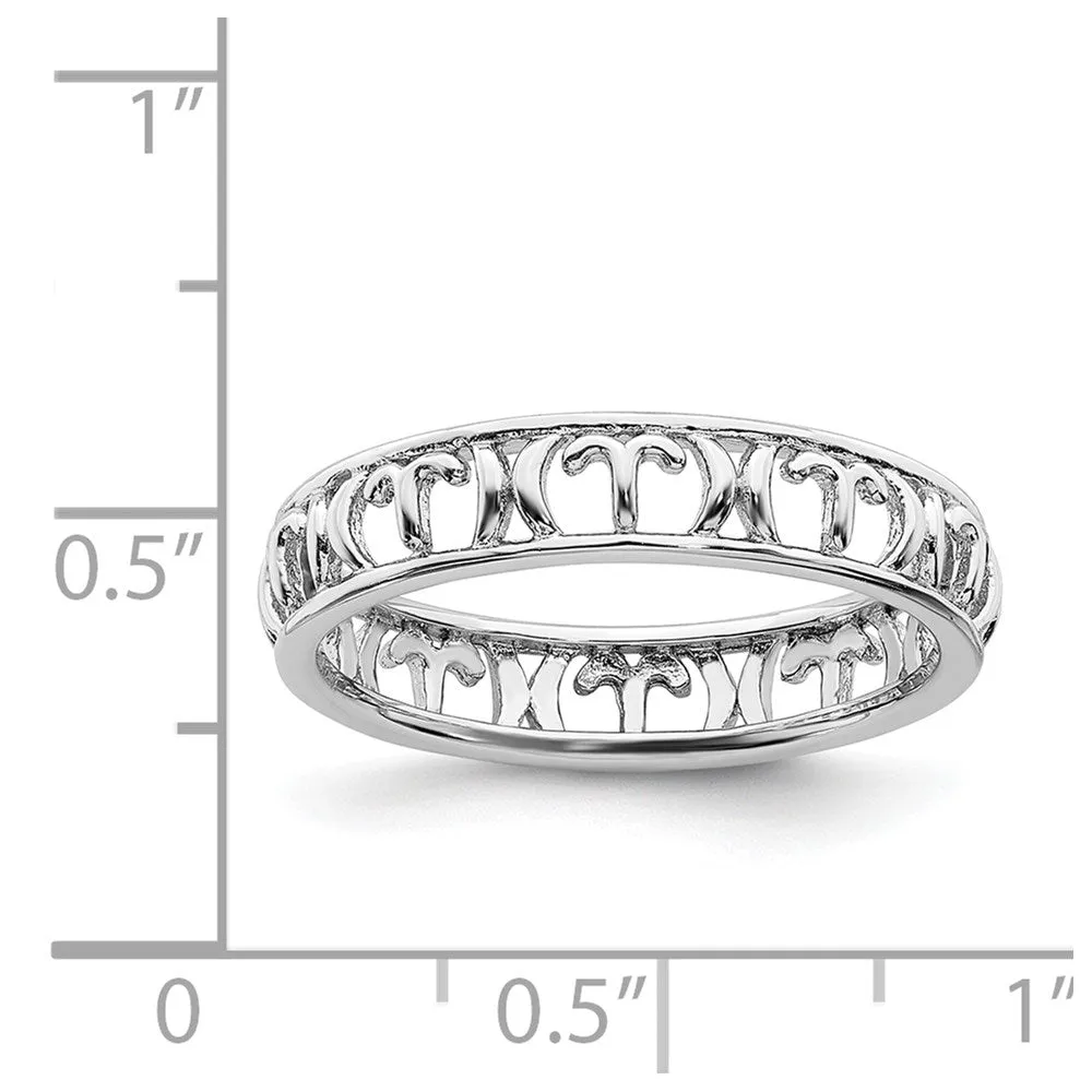 Sterling Silver Stackable Expressions Aries Zodiac Ring | QSK2012