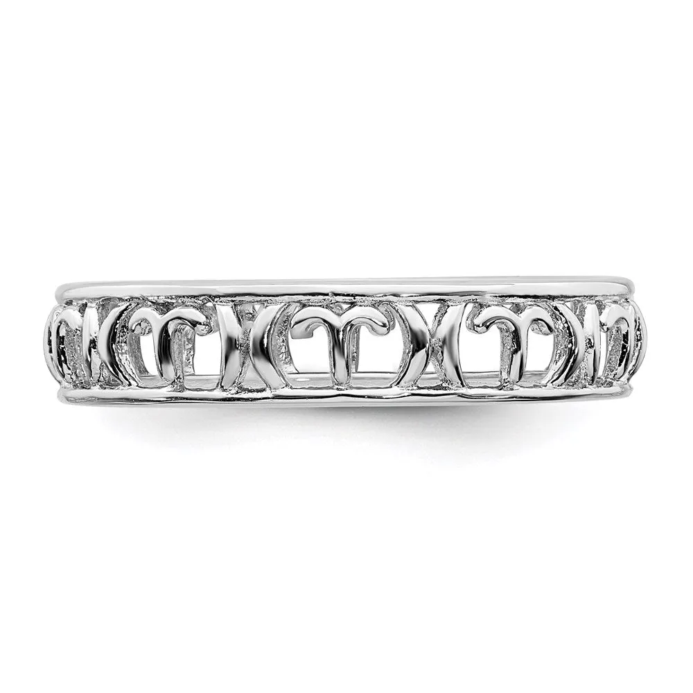 Sterling Silver Stackable Expressions Aries Zodiac Ring | QSK2012
