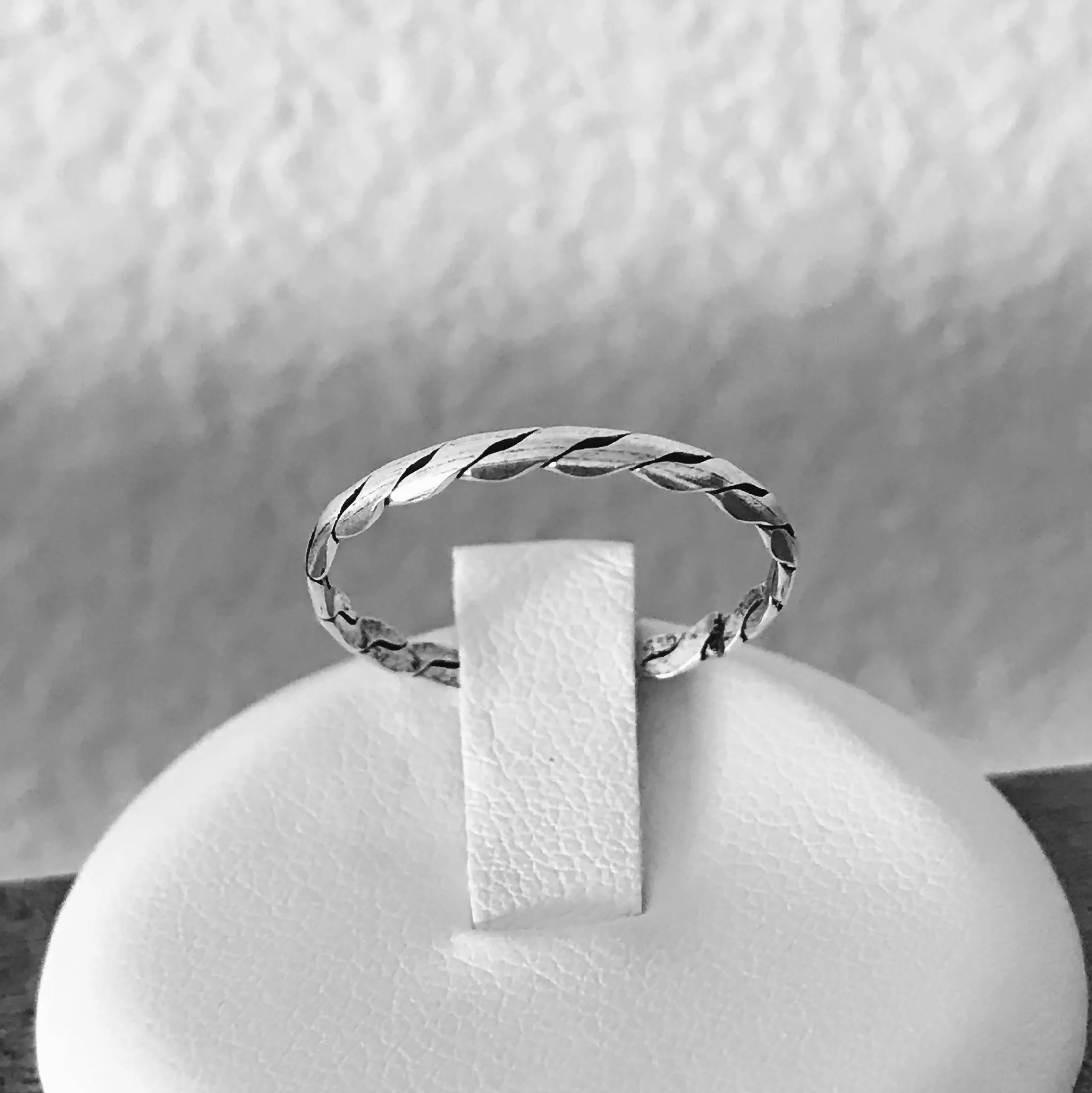 Sterling Silver Stackable Micro Twist Rings