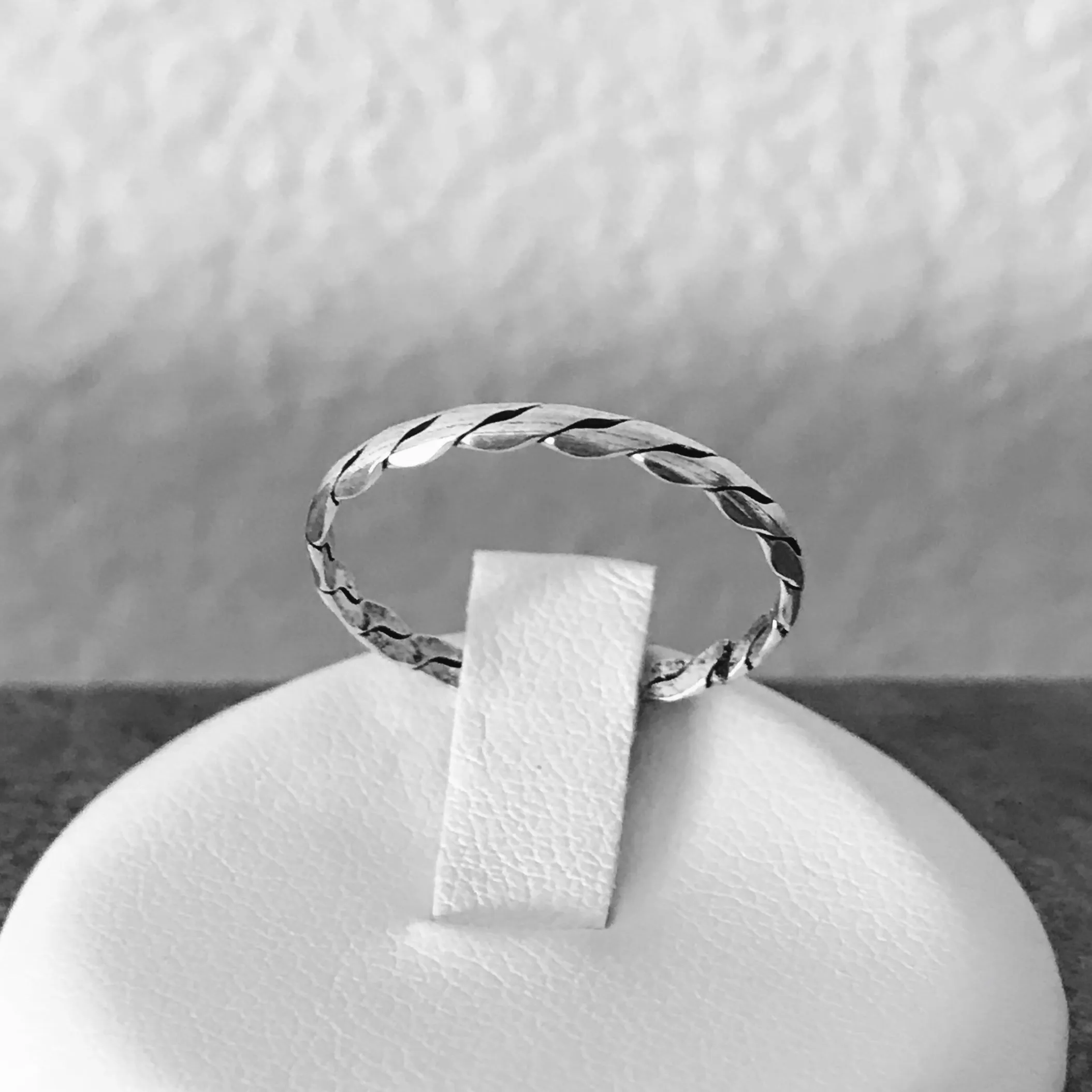 Sterling Silver Stackable Micro Twist Rings