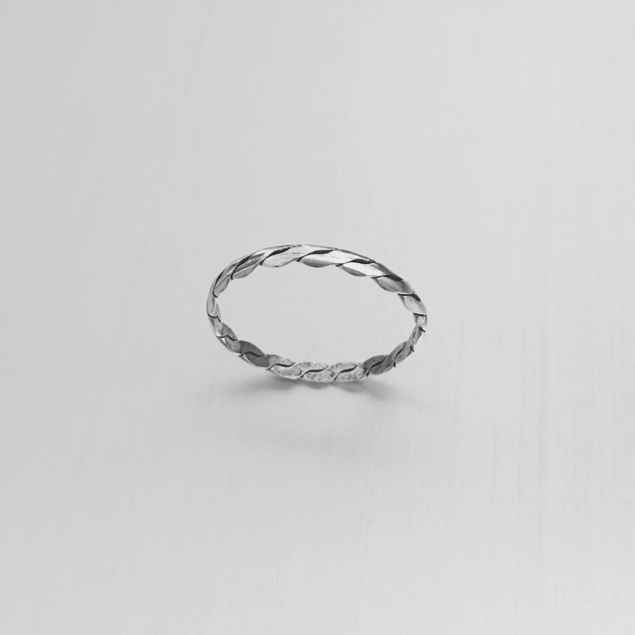 Sterling Silver Stackable Micro Twist Rings