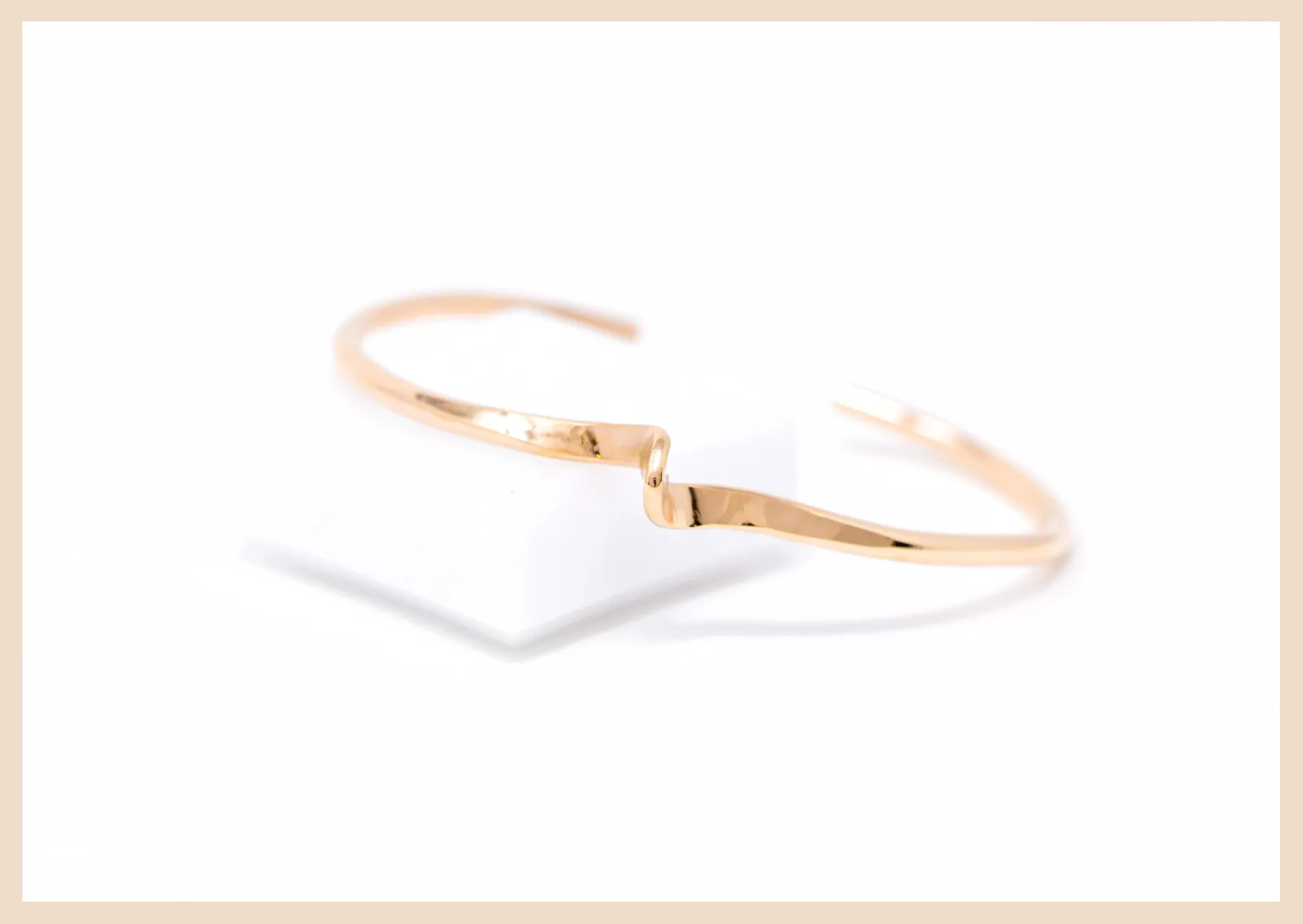 Summit Gold Bangle Cuff Bracelet