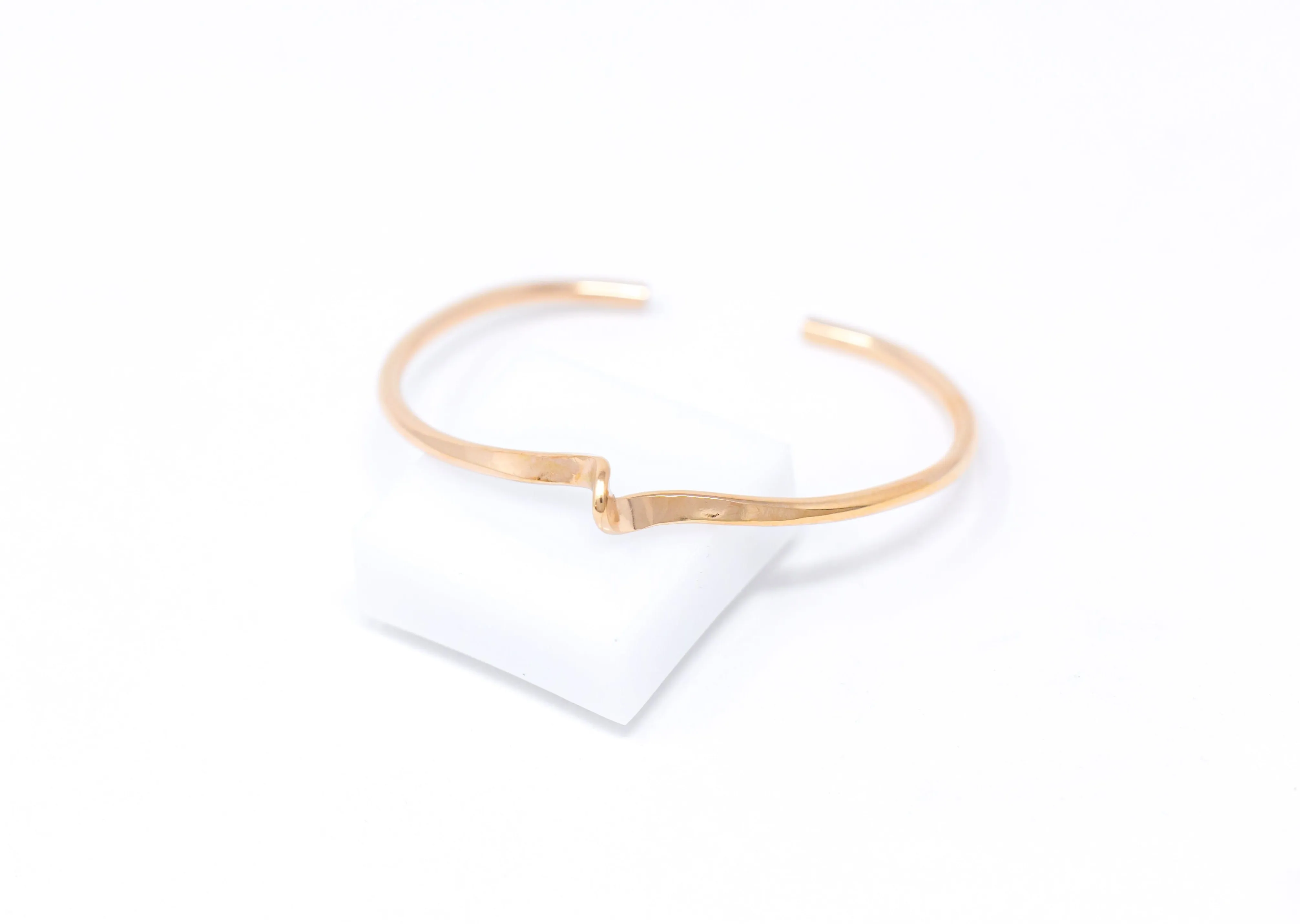 Summit Gold Bangle Cuff Bracelet