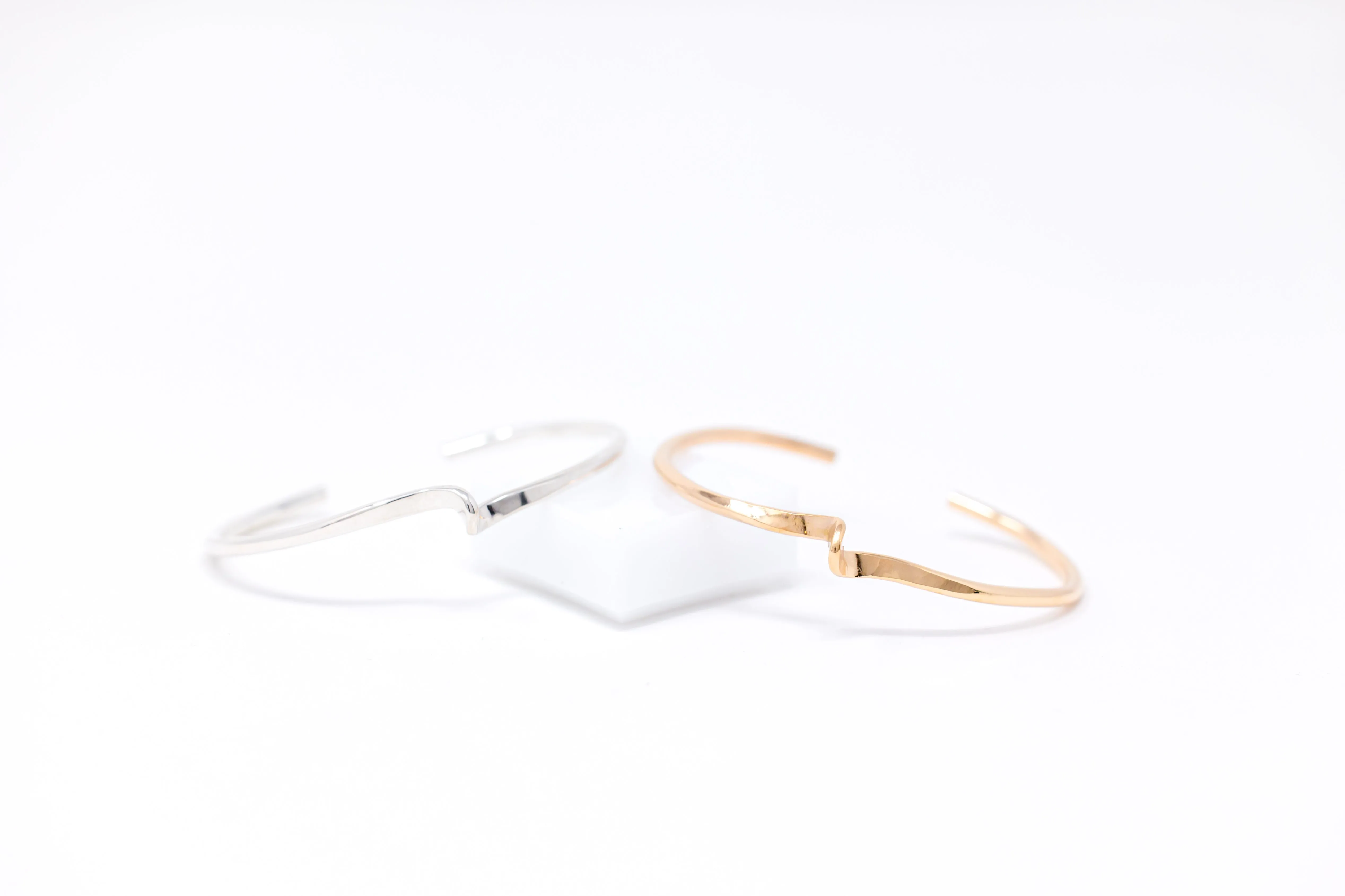 Summit Gold Bangle Cuff Bracelet