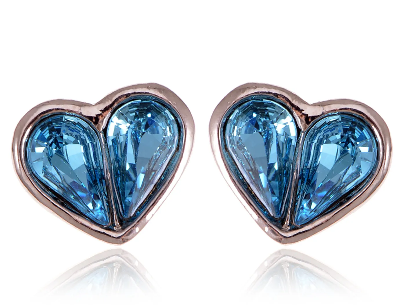 Swarovski Crystal Sapphire Blue Element Stud Earrings