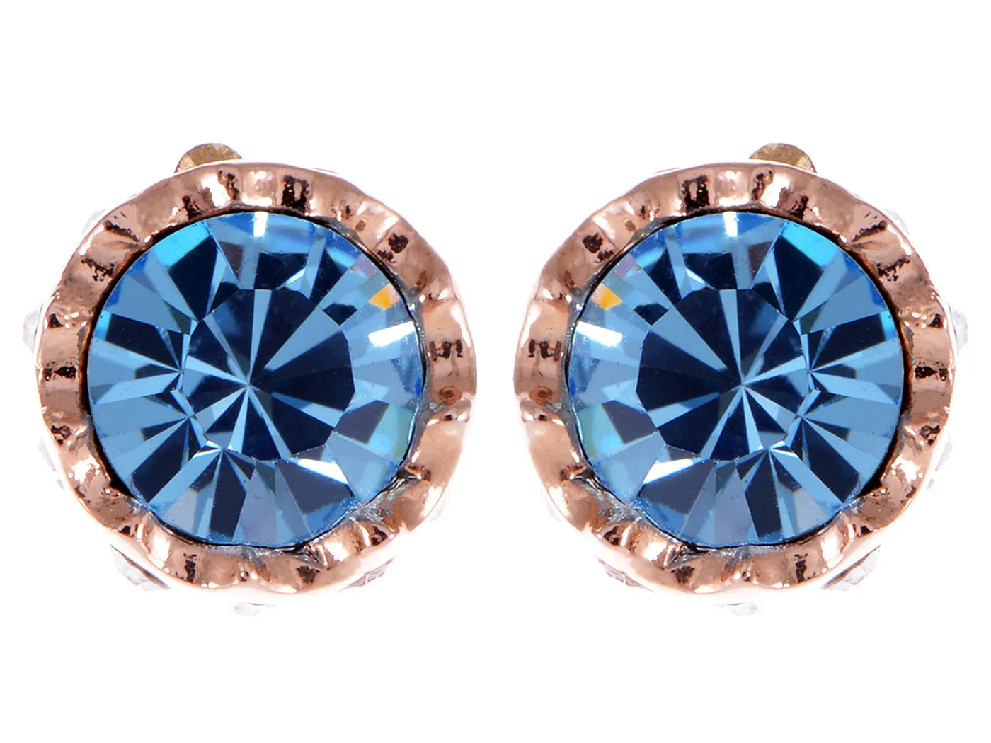 Swarovski Crystal Sapphire Blue Element Stud Earrings