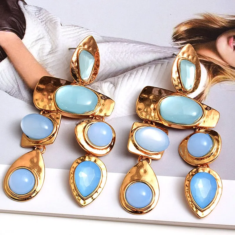 TEEK - Mixed Gem Colorful Earrings