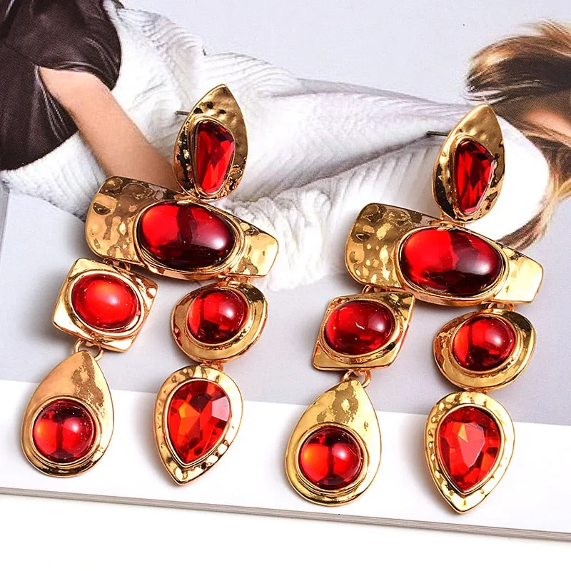 TEEK - Mixed Gem Colorful Earrings