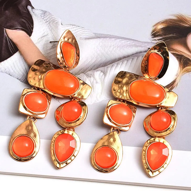 TEEK - Mixed Gem Colorful Earrings