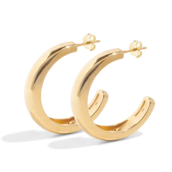 THE HARPER HOOP L - 18k gold vermeil