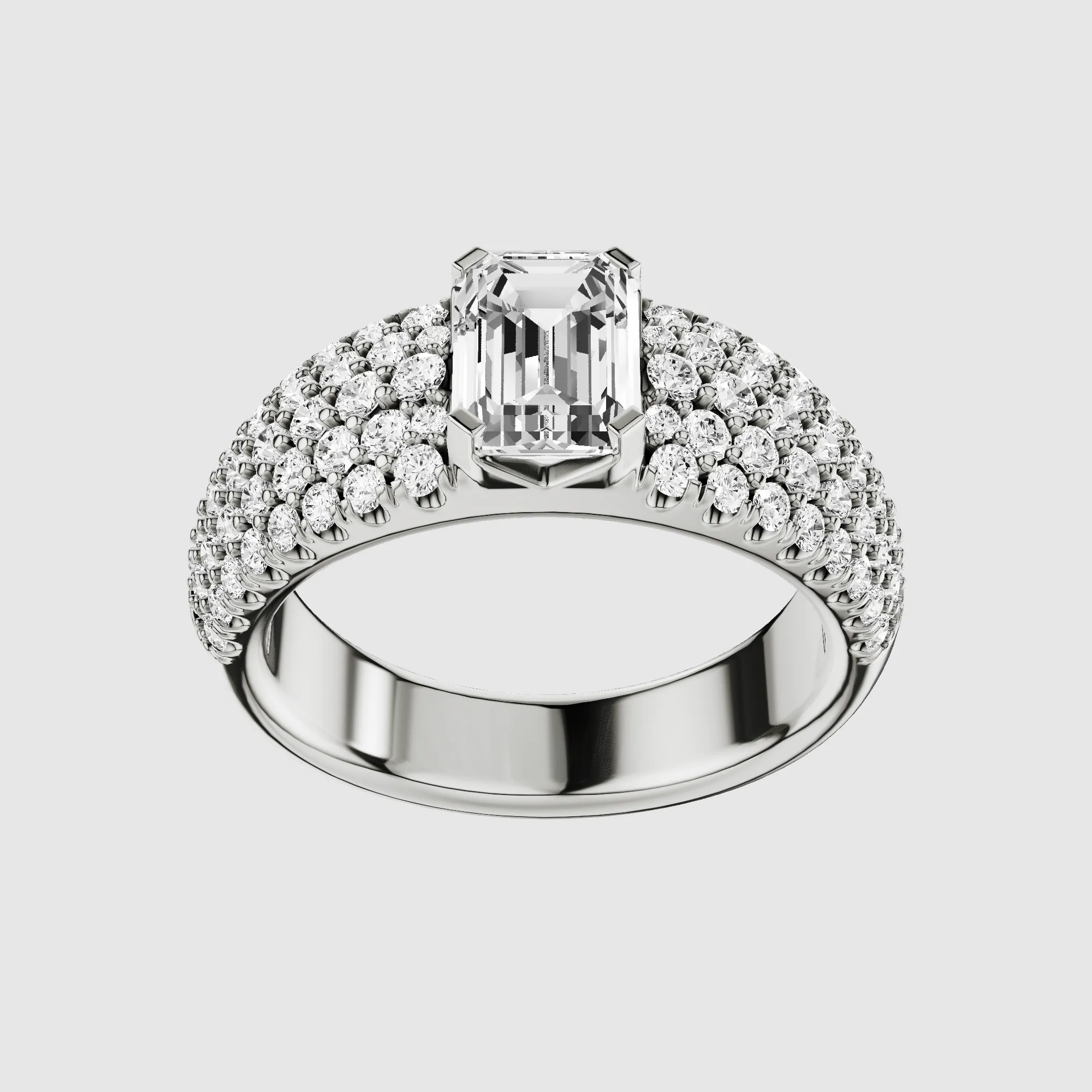 The Sultana Ring-Emerald Cut