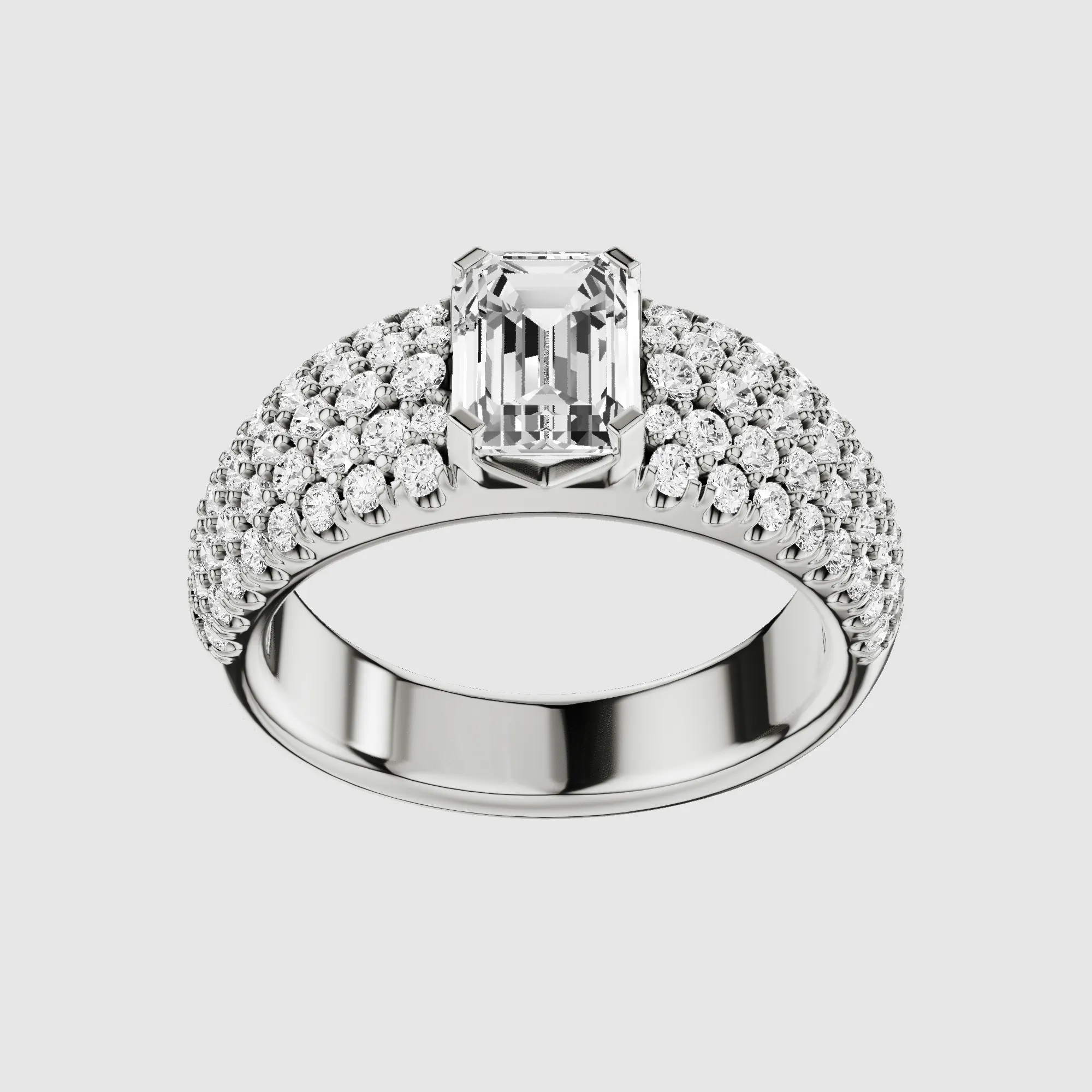 The Sultana Ring-Emerald Cut