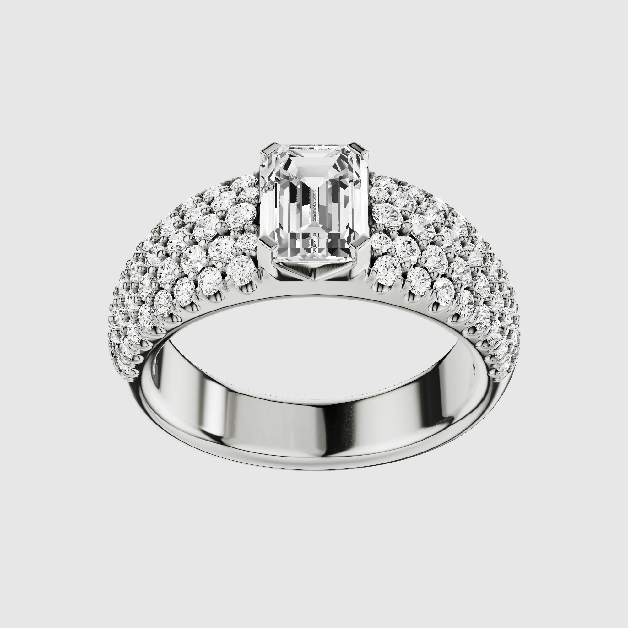 The Sultana Ring-Emerald Cut