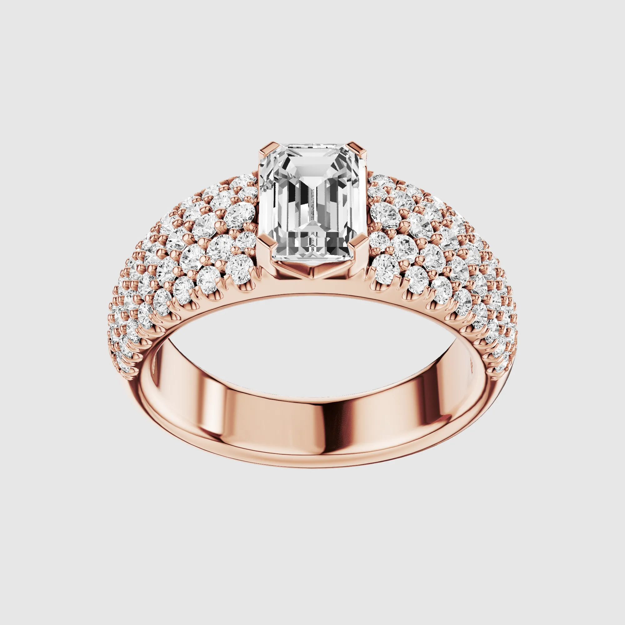 The Sultana Ring-Emerald Cut