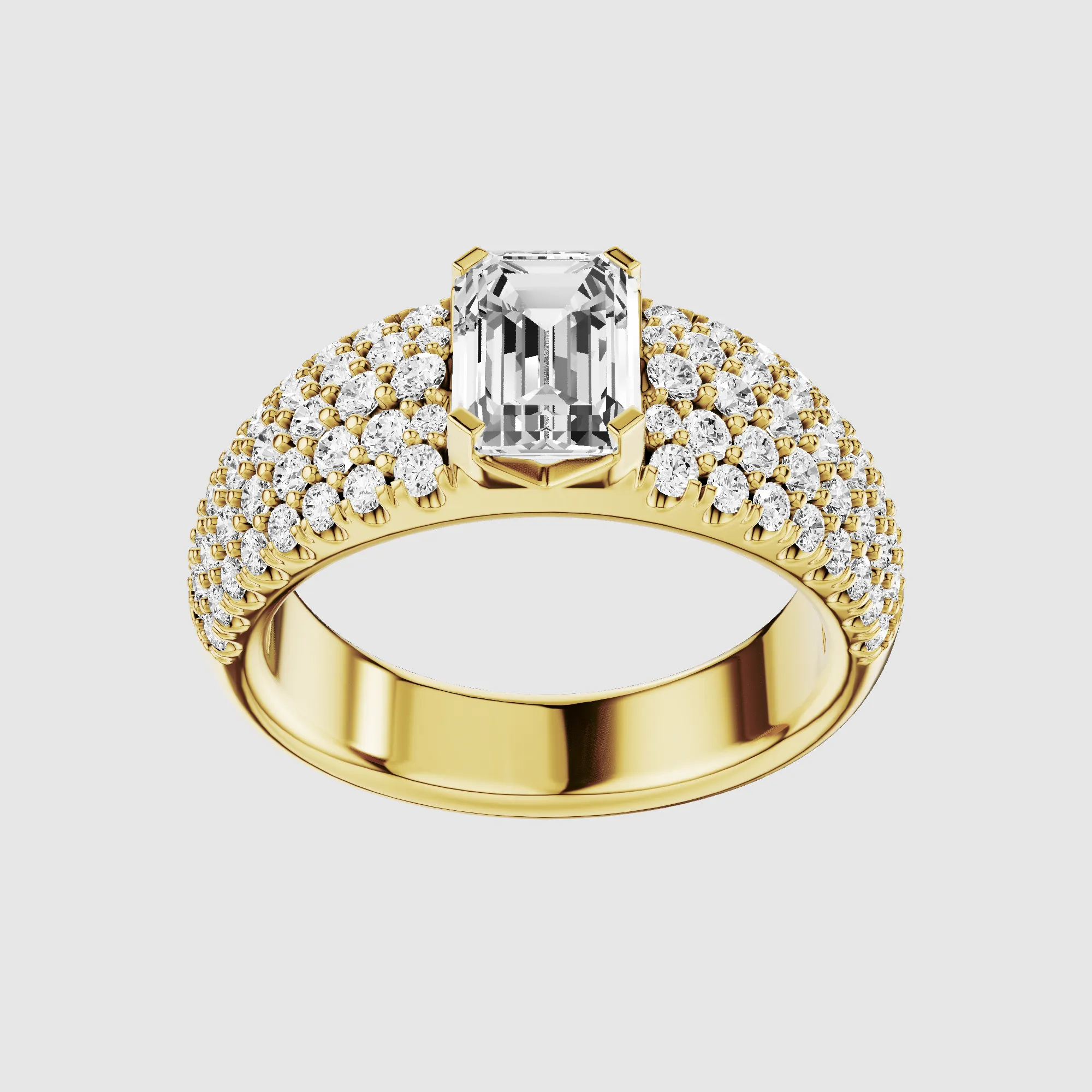 The Sultana Ring-Emerald Cut