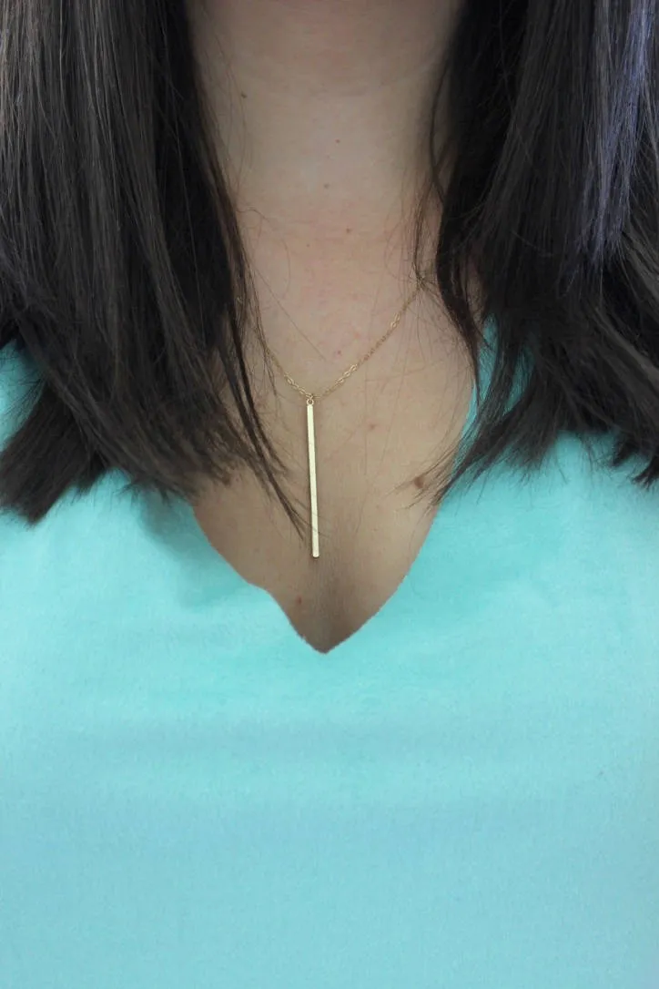 Vertical Bar Necklace