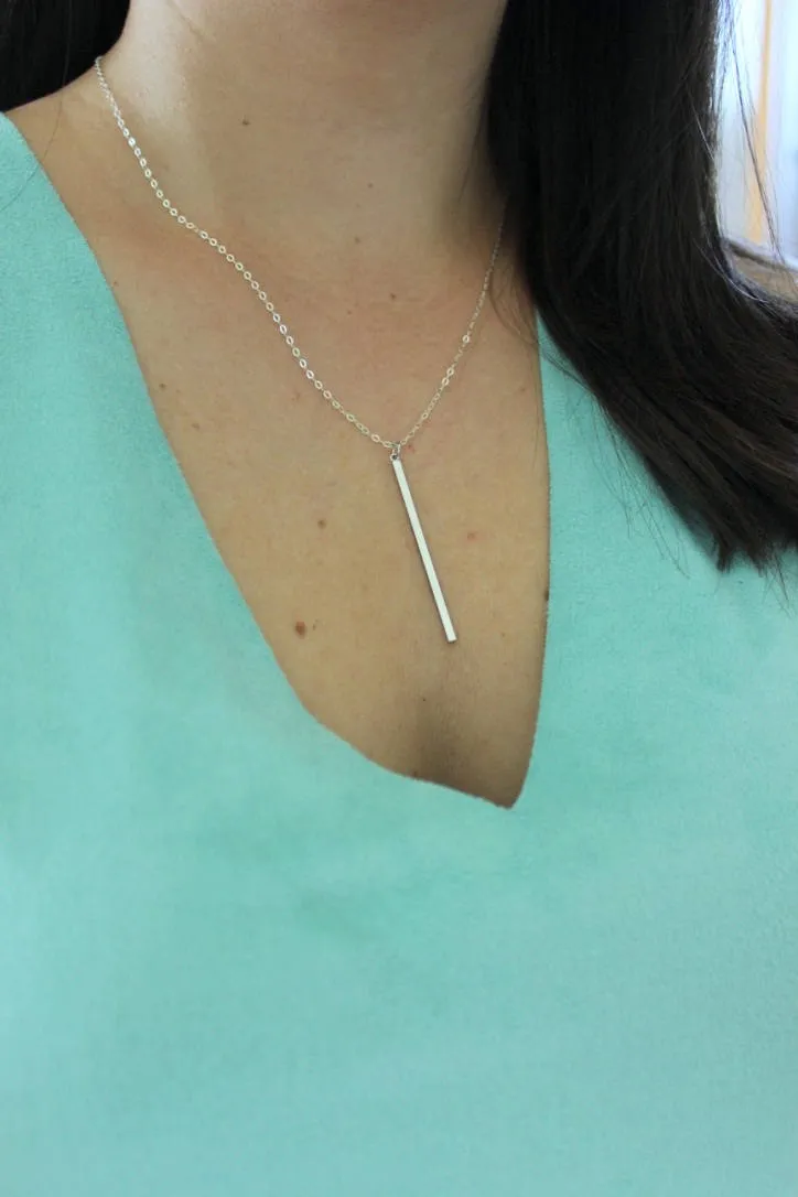Vertical Bar Necklace
