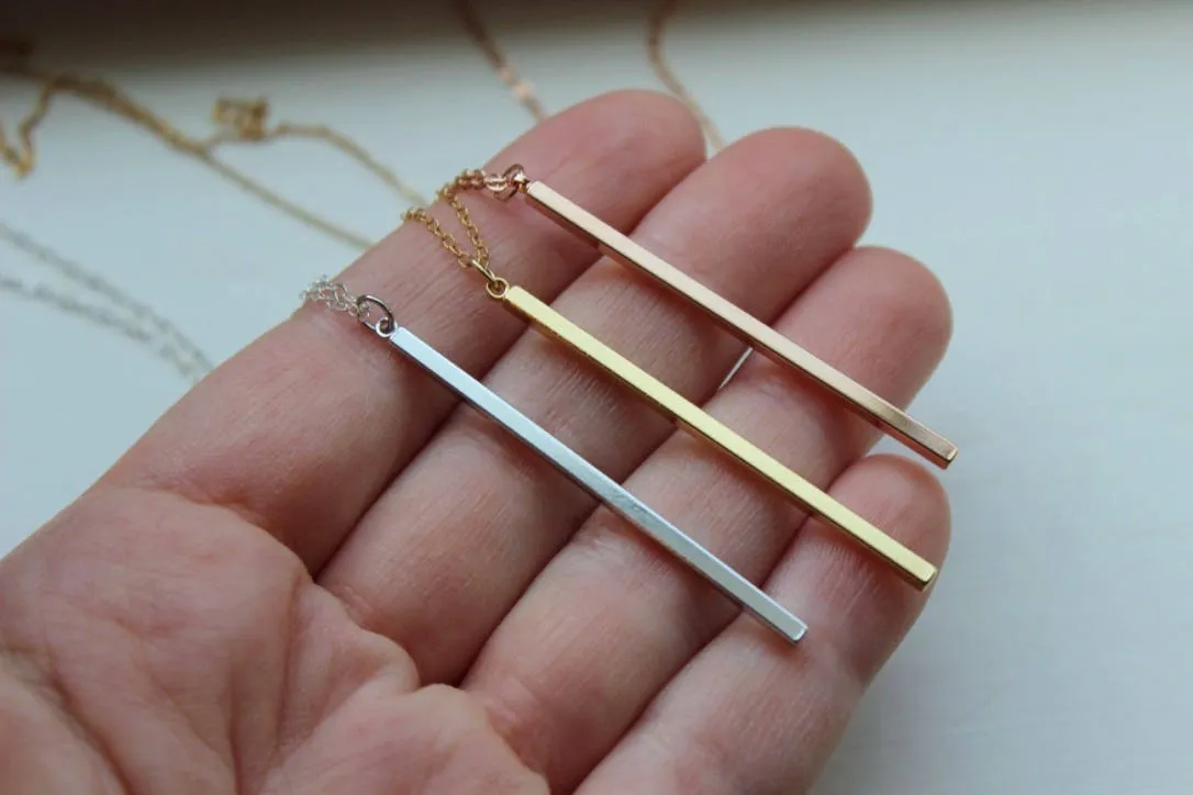 Vertical Bar Necklace
