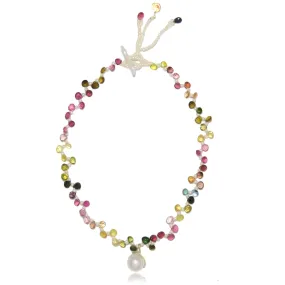 White South Sea Pearl & Tourmaline 'Happy' Necklace
