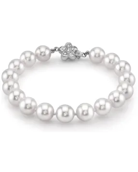 White South Sea Pearl Bracelet, 9.0-10.0mm - AAA/AAAA Quality